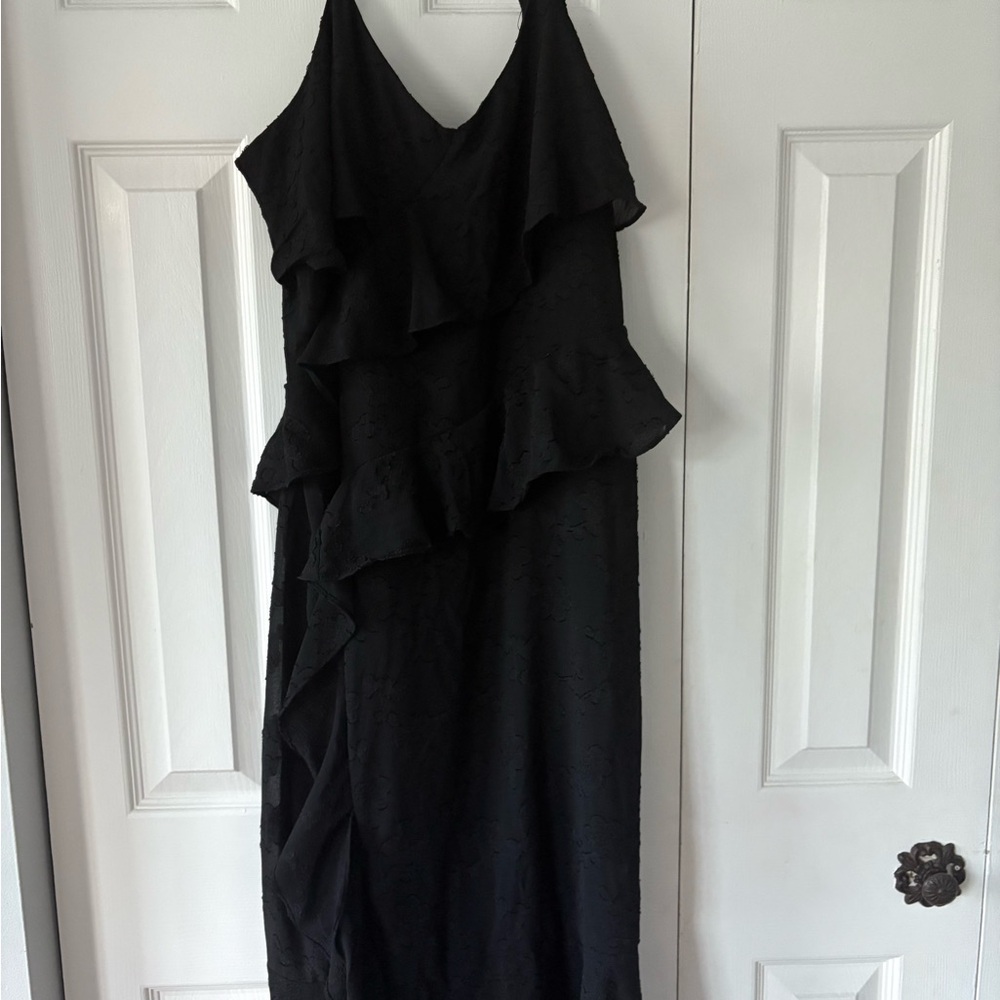 Wild Fable Black Ruffled Tiered Sundress